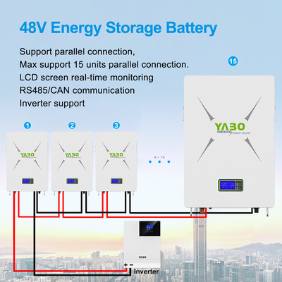 10kwh 51.2v 200ah Lifepo4 लिथियम बैटरी सौर ऊर्जा भंडारण प्रणाली डीप साइकिल Diy