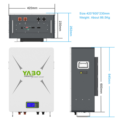 5kw 10kw 12kw रिचार्जेबल Lifepo4 बैटरी पावरवॉल होम 51.2v 48v 200ah