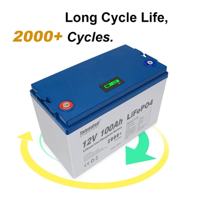 Lifepo4 गोल्फ बैटरी सोलर RV रिचार्जेबल 100ah 12v लिथियम लाइफपो4 बैटरी