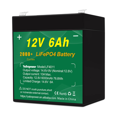 टैलेंटसेल 12v 6ah Lifepo4 बैटरी पैक डीप साइकिल 2000 साइकिल 32700 6000mah