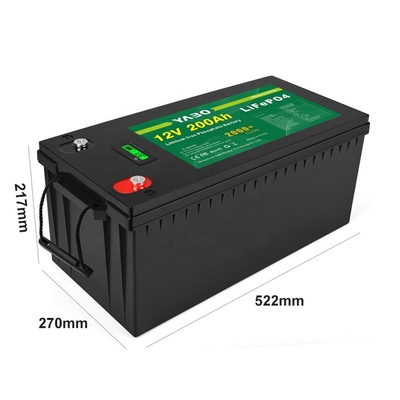50Ah 150Ah 200Ah 300Ah 100ah 12v Lifepo4 डीप साइकिल बैटरी बिल्ट-इन Bms सोलर के साथ