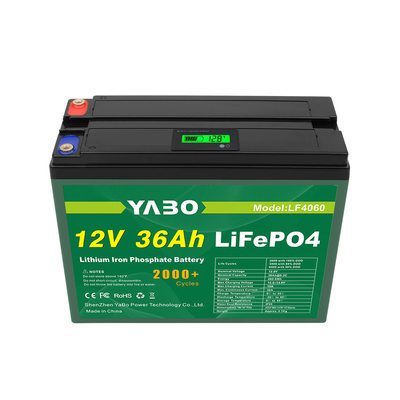 सोलर स्टोरेज एनर्जी डीप साइकिल के लिए 12V 36Ah Lifepo4 बैटरी