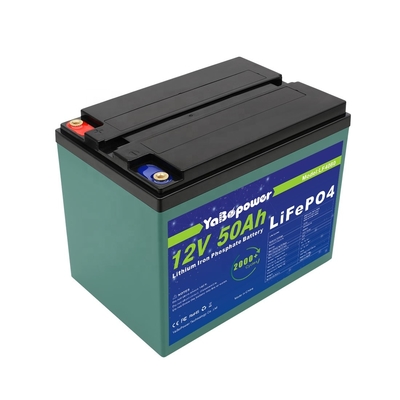 12v 50ah Lifepo4 रिचार्जेबल बैटरी पैक 2000 डीप साइकिल