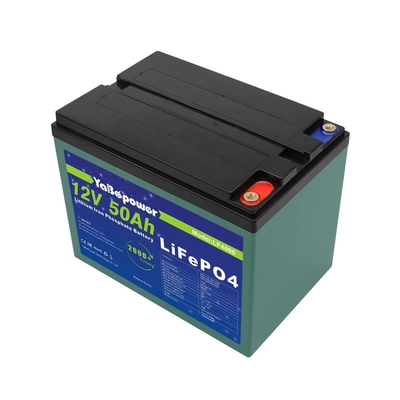 12v 50ah Lifepo4 रिचार्जेबल बैटरी पैक 2000 डीप साइकिल