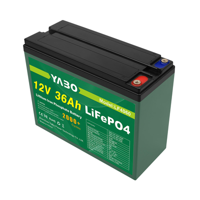 32700 12v 36ah डीप साइकिल लाइफपो4 बैटरी रिचार्जेबल