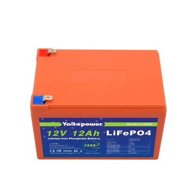 12.8v 12v 12ah Lifepo4 बैटरी रिचार्जेबल डिस्चार्ज करंट 6A