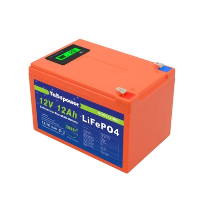 CE प्रमाणित 12v 12Ah डिस्चार्ज करंट 6A Lifepo4 बैटरी प्रमुख क्षमता के साथ