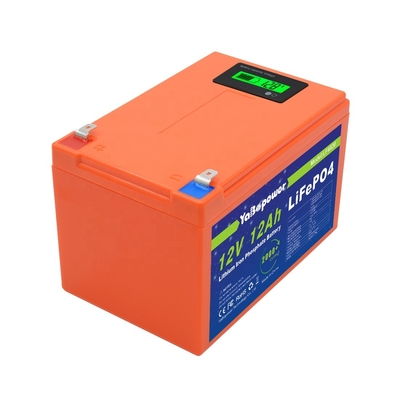 CE प्रमाणित 12v 12Ah डिस्चार्ज करंट 6A Lifepo4 बैटरी प्रमुख क्षमता के साथ