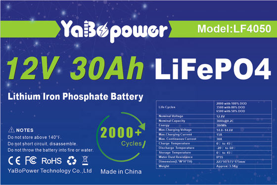 12 वोल्ट 12v 30Ah Lifepo4 बैटरी सेल निर्माता