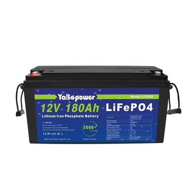 हाई-स्टैंडर्ड सर्टिफिकेशन और गारंटीड क्वालिटी Lifepo4 12v180Ah हाइब्रिड सिस्टम के लिए लिथियम आयन बैटरी