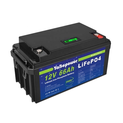 कार 12v 66Ah Lifepo4 रिचार्जेबल बैटरी बड़ी क्षमता