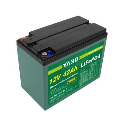 Rv डीप साइकिल Lifepo4 बैटरी 12V 42Ah 2000 साइकिल