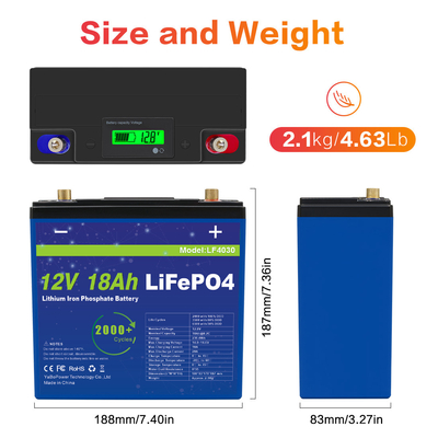 नाव गोल्फ कार्ट के लिए 25ah 12v 20ah Lifepo4 बैटरी पैक सेल