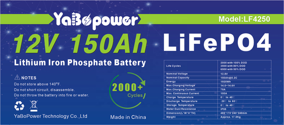 12v 150ah Lifepo4 बैटरी सेल 32700 लिथियम आयरन फॉस्फेट