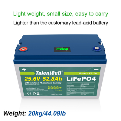 24v 60ah 70ah 80ah 24v 50ah Lifepo4 बैटरी पैक डीप साइकिल