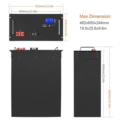 48v लिथियम फॉस्फेट बैटरी Lifepo4 Bms 48v लीड एसिड सोलर सिस्टम बदलें
