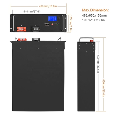 होम इन्वर्टर के लिए 2.5Kwh 5Kwh 10kwh Lifepo4 बैटरी सोलर 48v पावरवॉल