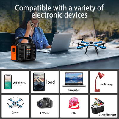 सौर ऊर्जा संचालित पोर्टेबल पावर स्टेशन 220v एसी आउटलेट 150W 50000mAh जेनरेटर आपूर्ति