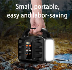 सौर ऊर्जा संचालित पोर्टेबल पावर स्टेशन 220v एसी आउटलेट 150W 50000mAh जेनरेटर आपूर्ति