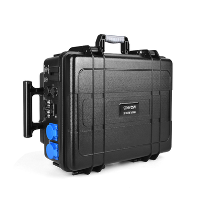 Lifepo4 बैटरी 110v 220v 2500w . के साथ लिथियम पोर्टेबल पावर स्टेशन चार्ज करना