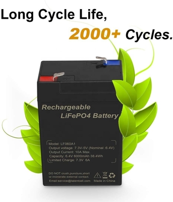 समुद्री डीप साइकिल Lifepo4 बैटरी 6V 5Ah 2.5Ah 4Ah 4.5Ah 6Ah सोलर पैनल