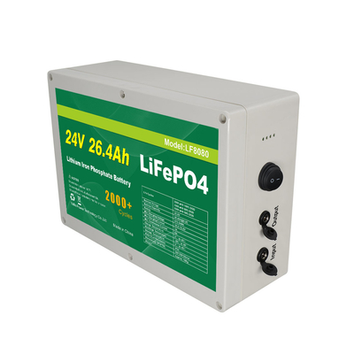 26.4Ah 25.6v Lifepo4 सोलर पैनल यूपीएस लिथियम आयन के लिए बैटरी पैक डीप साइकिल