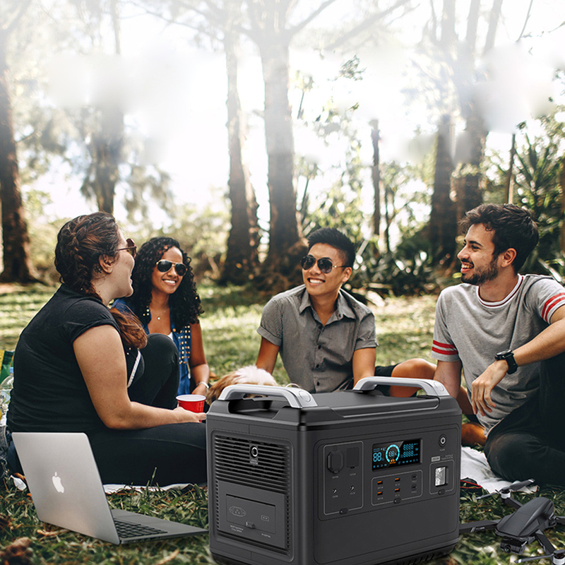 एयर कंडीशनर फ्रिज होम 2000w Lifepo4 Ups Solar Generator के लिए LiFePO4 पोर्टेबल पावर स्टेशन