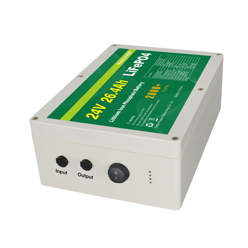 26.4Ah 25.6v Lifepo4 सोलर पैनल यूपीएस लिथियम आयन के लिए बैटरी पैक डीप साइकिल