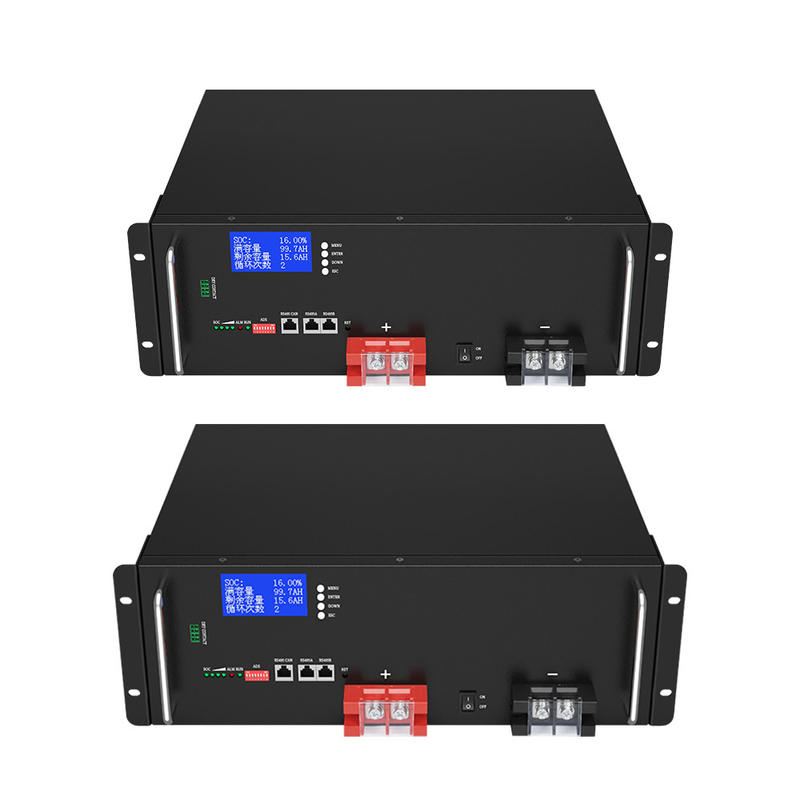 5 साल की वारंटी के साथ 5000+ चक्र सौर ऊर्जा भंडारण प्रणाली लिथियम 48V 100Ah LiFePO4 बैटरी